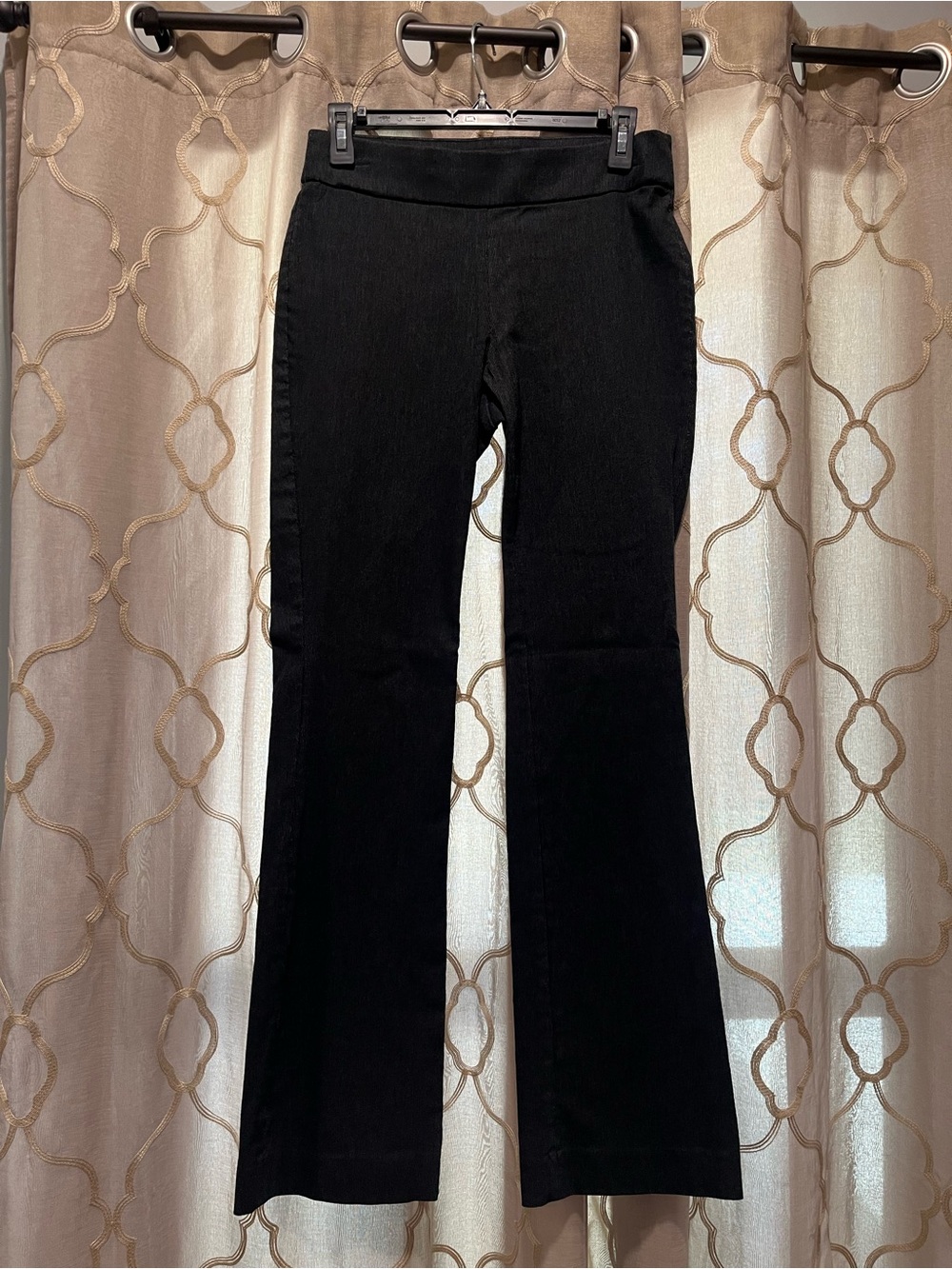 Vera Wang Charcoal Blend  Boot-Cut Stretch Pants